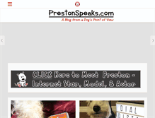 Tablet Screenshot of prestonspeaks.com